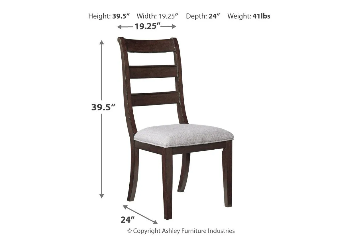 Adinton Reddish Brown Dining Chair (Set of 2)