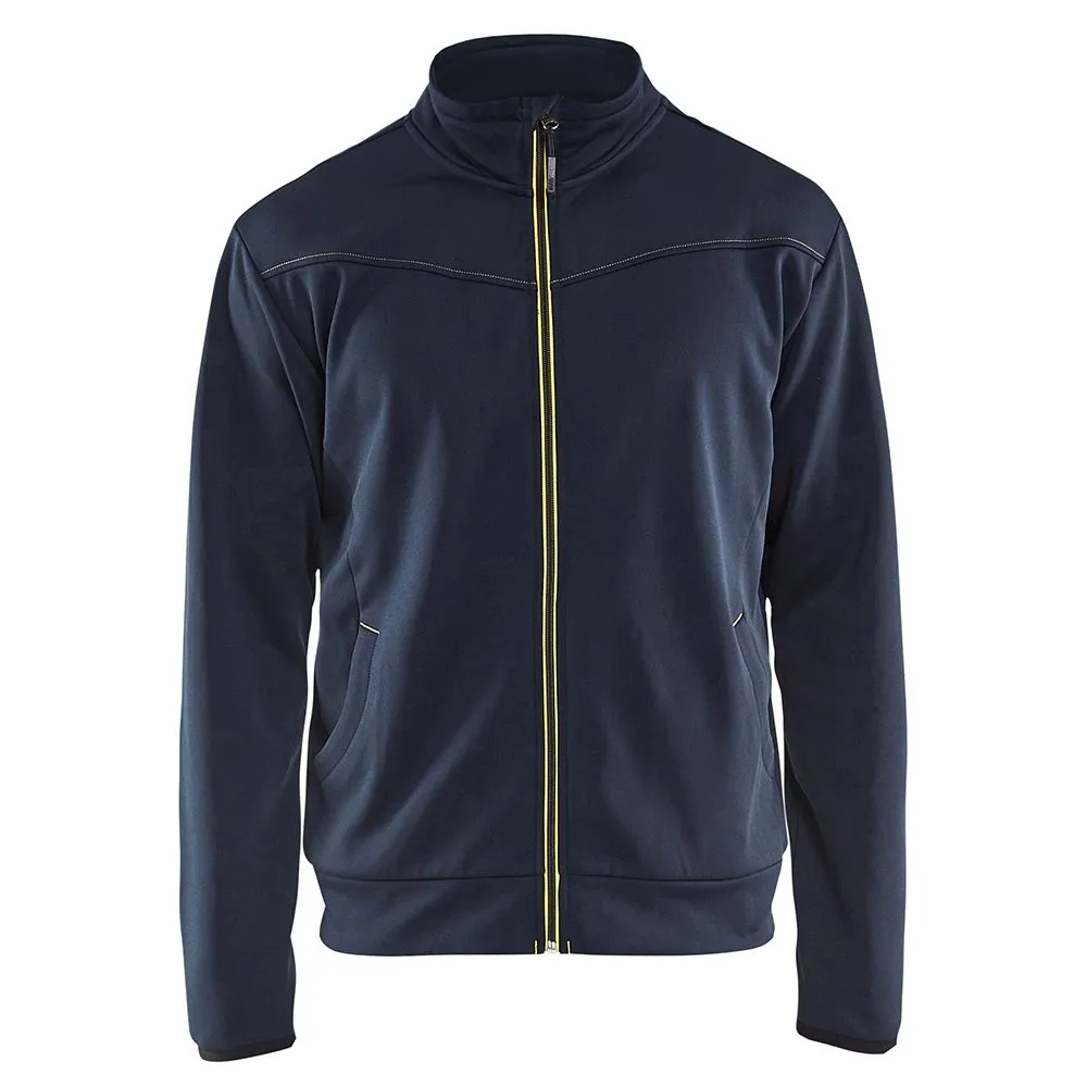 Bl&#xE5;kl&#xE4;der&#x20;3362-2526&#x20;Sweatshirt&#x20;With&#x20;Zipper&#x20;-&#x20;Dark&#x20;Navy&#x2F;Yellow