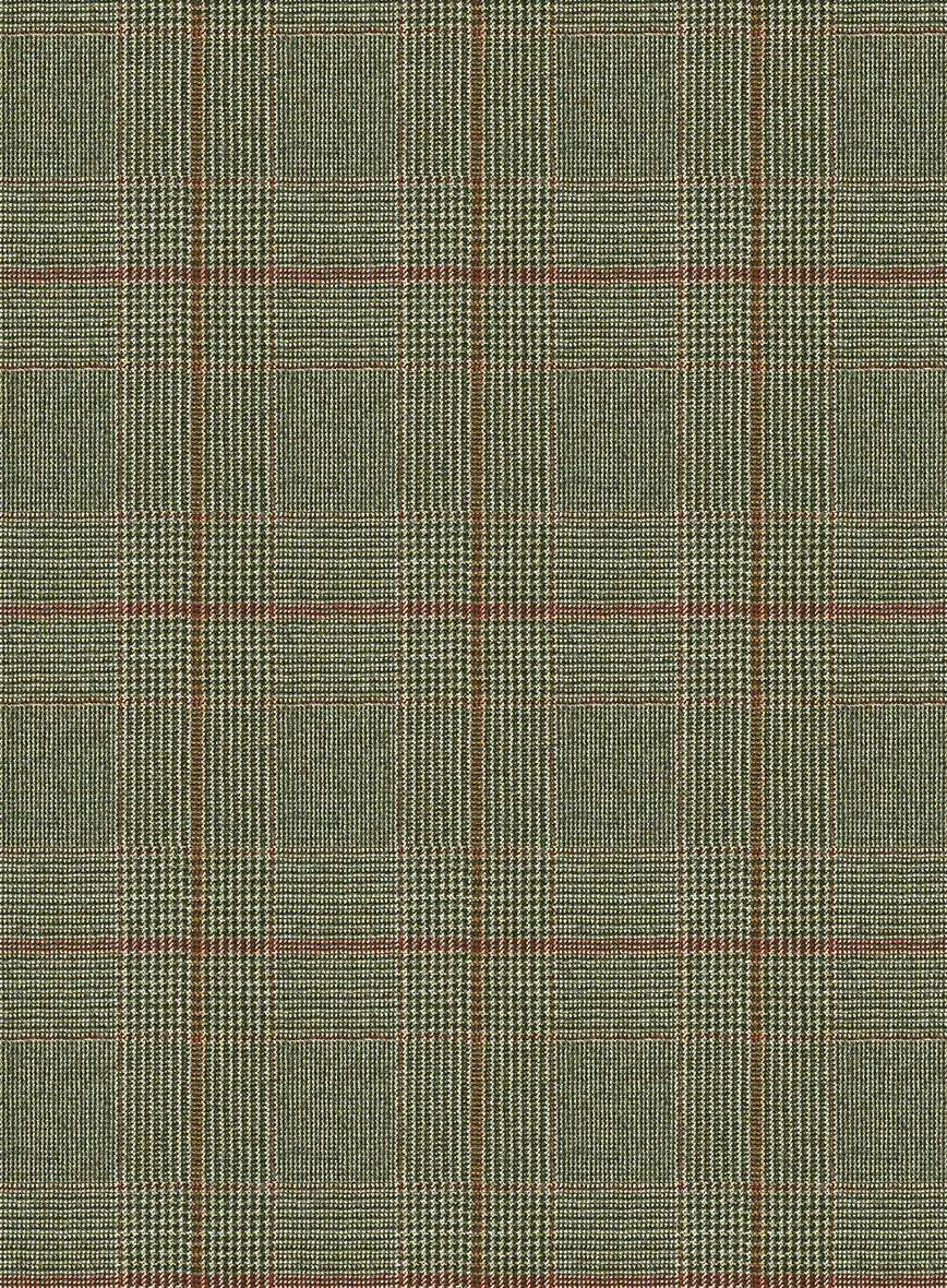 Caccioppoli Omari Glen Green Wool Jacket