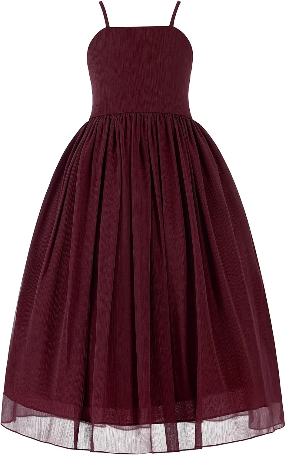 Criss Cross Chiffon Formal Flower Girl Dresses Junior Bridesmaid Dress Reception Dress