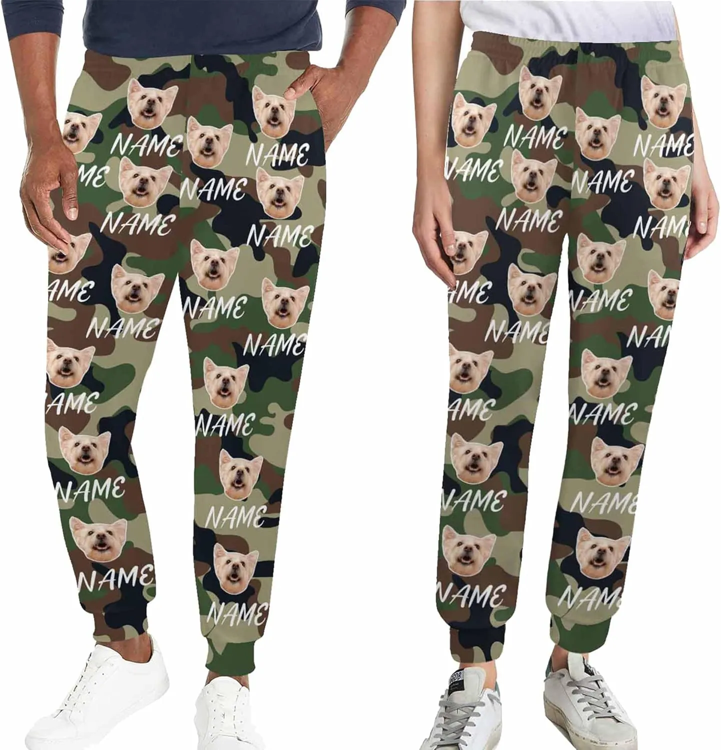 Custom Sweatpants Personalized Face Jogger Pants 3D Printed Men's Sweatpant for Men Women with Design Your Own