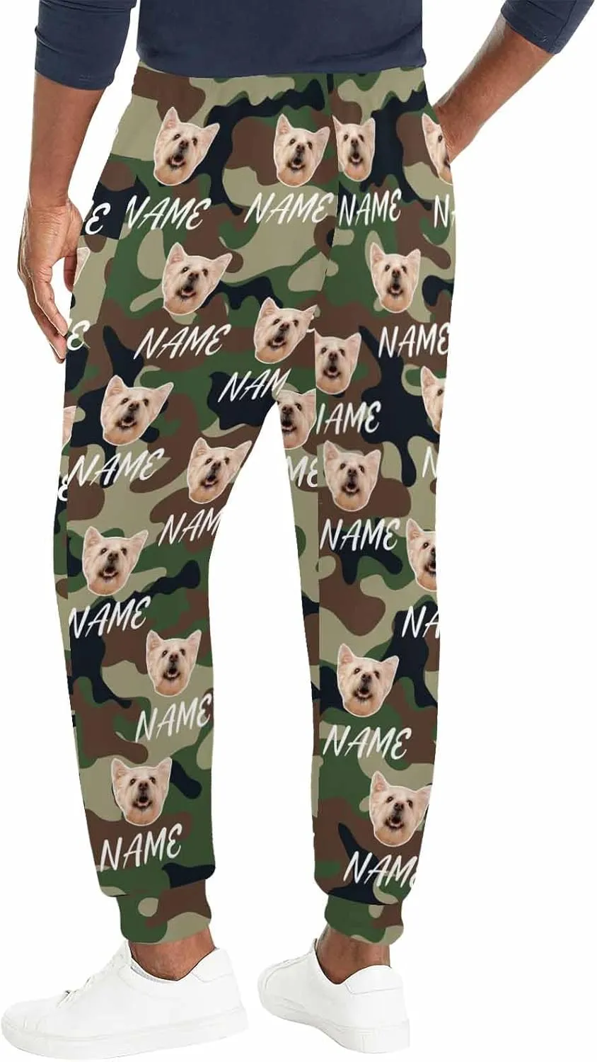 Custom Sweatpants Personalized Face Jogger Pants 3D Printed Men's Sweatpant for Men Women with Design Your Own