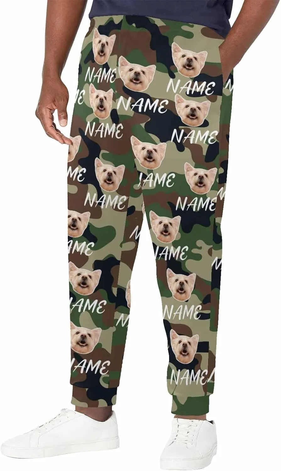 Custom Sweatpants Personalized Face Jogger Pants 3D Printed Men's Sweatpant for Men Women with Design Your Own