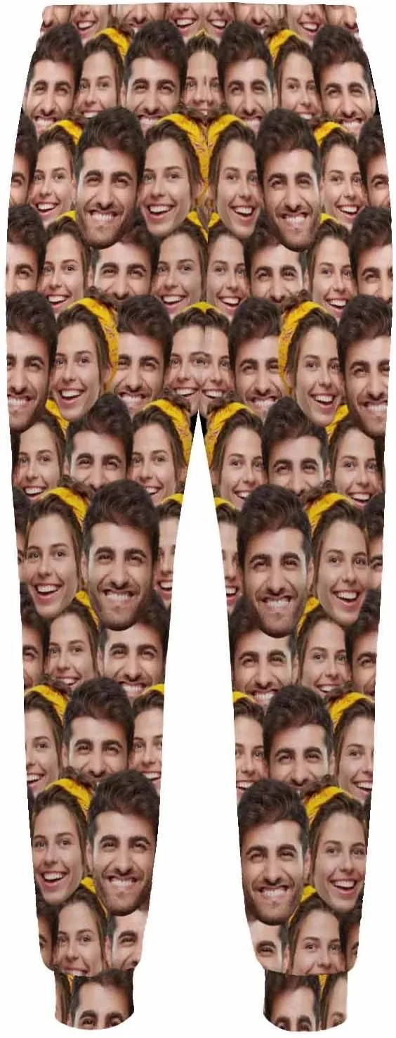 Custom Sweatpants Personalized Face Jogger Pants 3D Printed Men's Sweatpant for Men Women with Design Your Own
