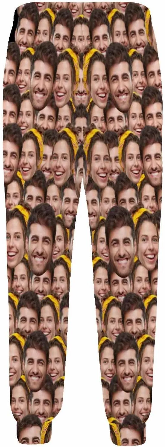 Custom Sweatpants Personalized Face Jogger Pants 3D Printed Men's Sweatpant for Men Women with Design Your Own