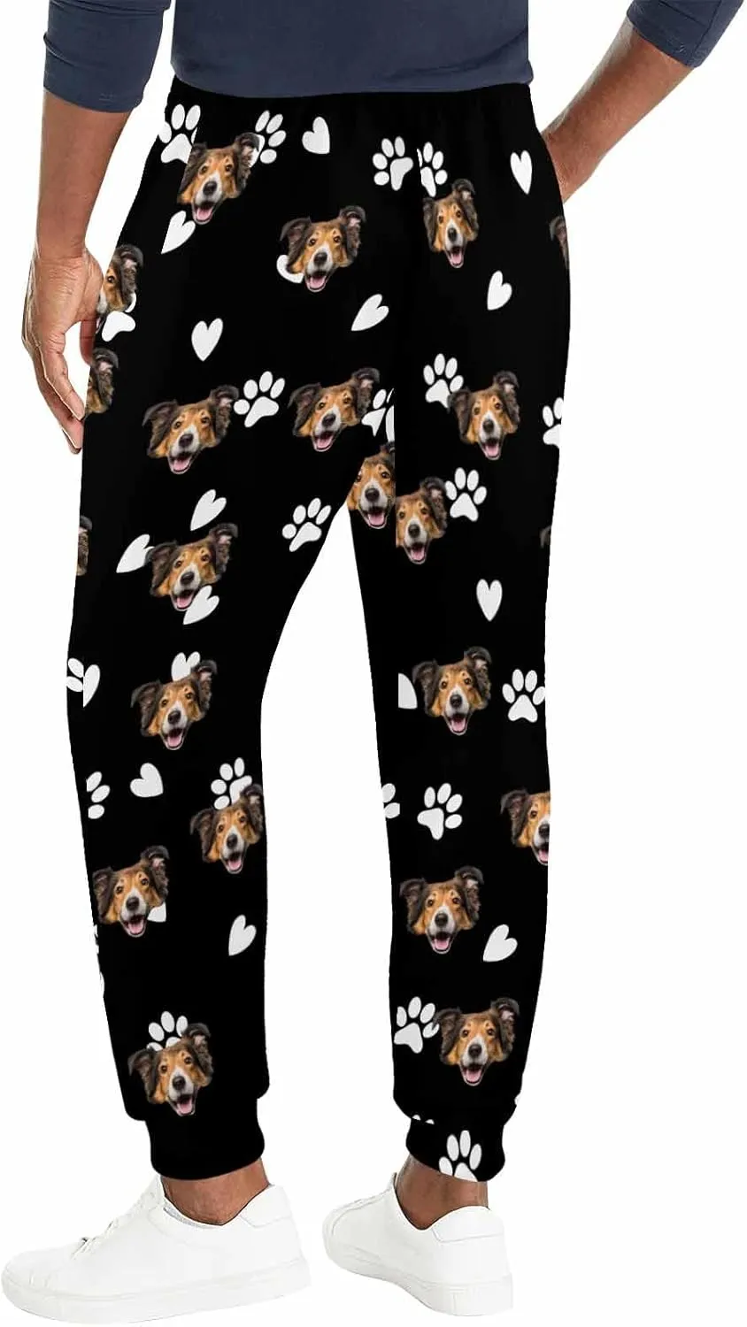 Custom Sweatpants Personalized Face Jogger Pants 3D Printed Men's Sweatpant for Men Women with Design Your Own