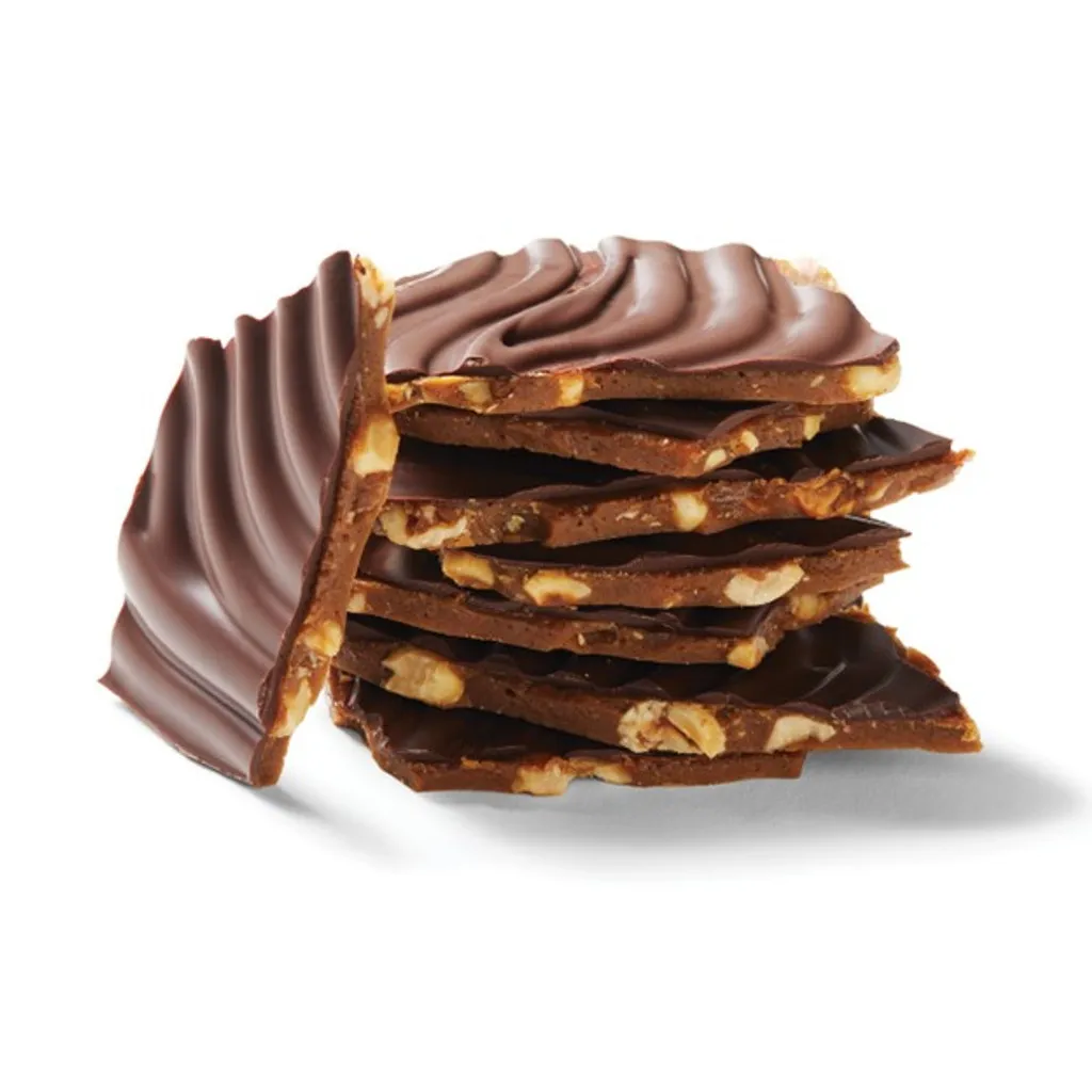 DARK CHOCOLATE TOFFEE BARK. 8OZ. 