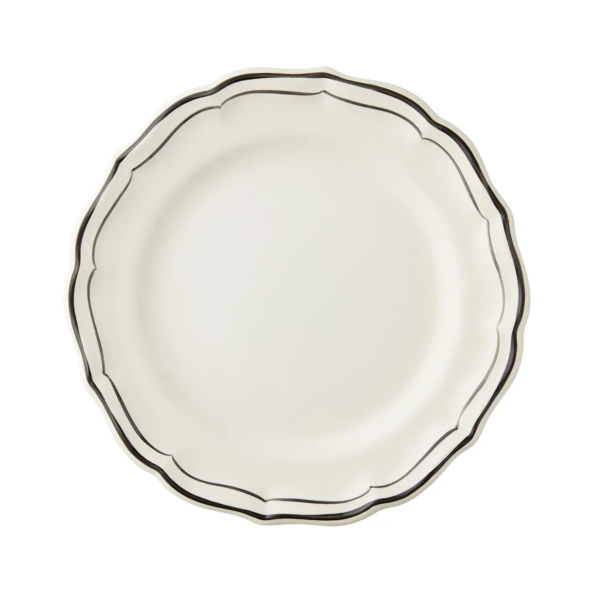Dessert Plate Black Nets 22cm
