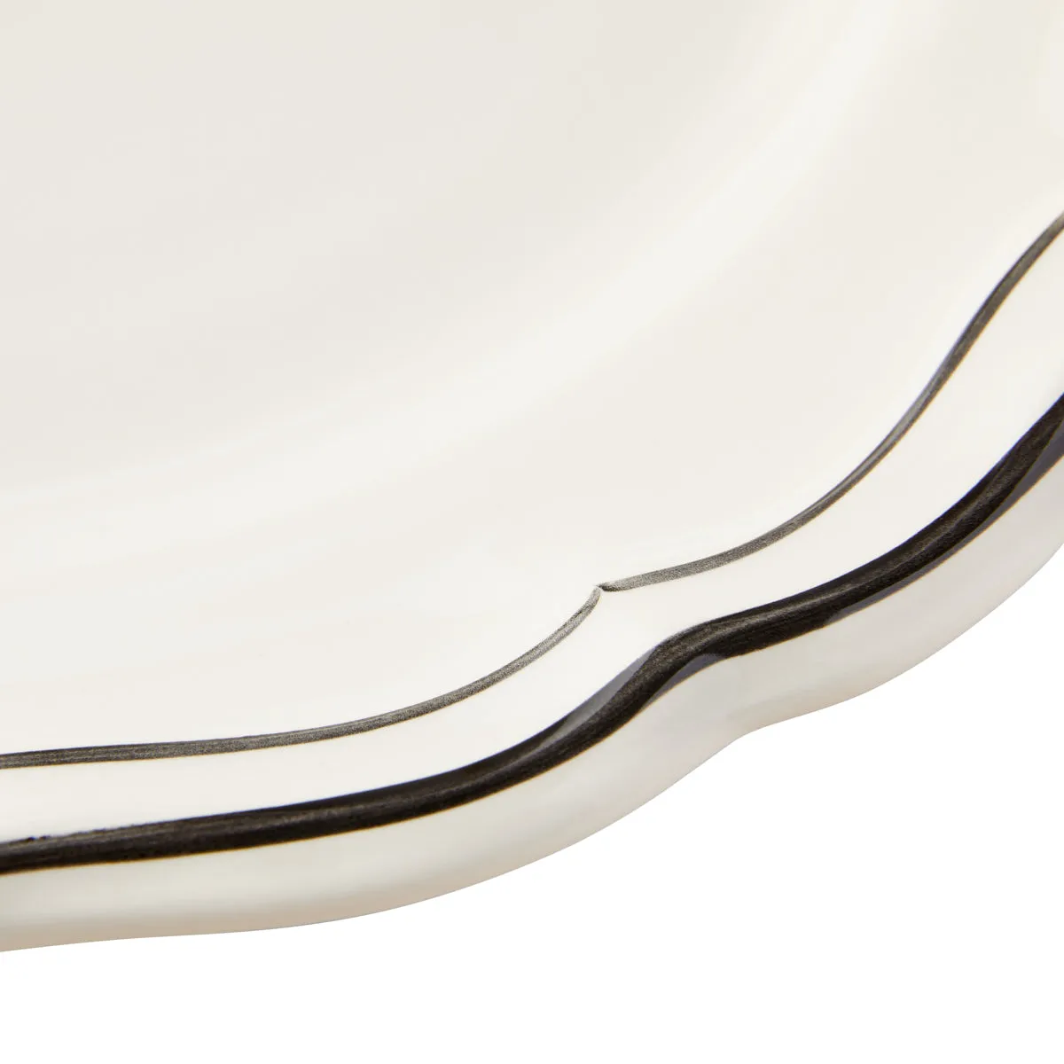 Dessert Plate Black Nets 22cm
