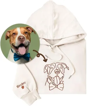 Embroidered Dog Mom Hoodie - Custom Design Your Own From Photo - Women's Shirt - Lover Gifts for Owners - Christmas