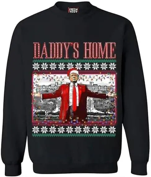 fresh tees Trending Design Funny Ugly Christmas Crewneck Sweatshirt Sweater for Women/Men 2024