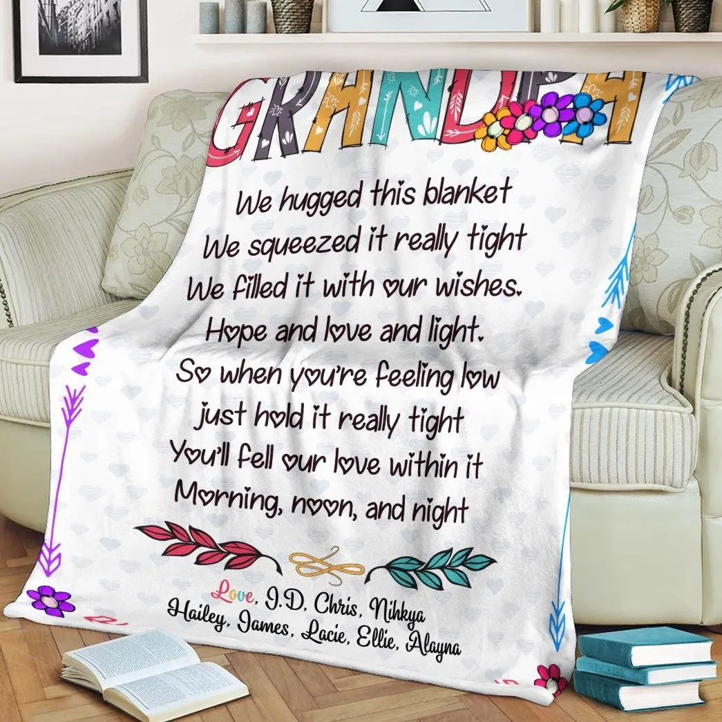 Gearhuman 3D Love Grandpa Fathers Day Gift Custom Name Blanket