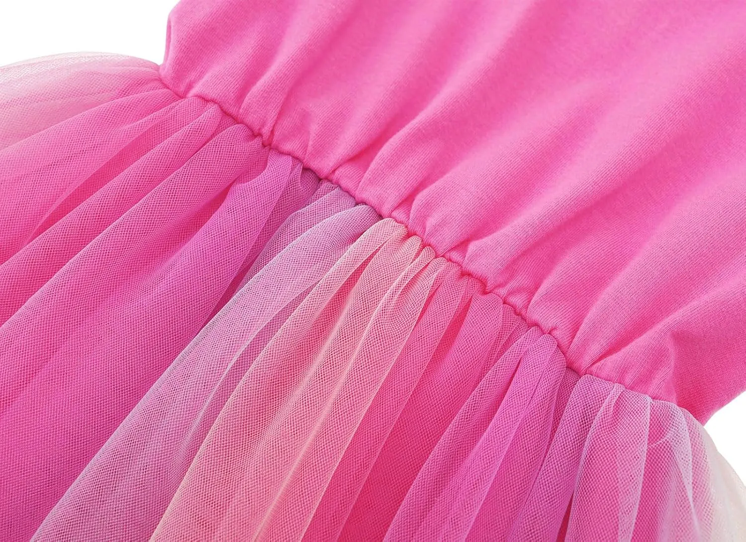 Girls Tutu Dress Toddler Ruffle Sleeve Princess Party Tulle Sundress
