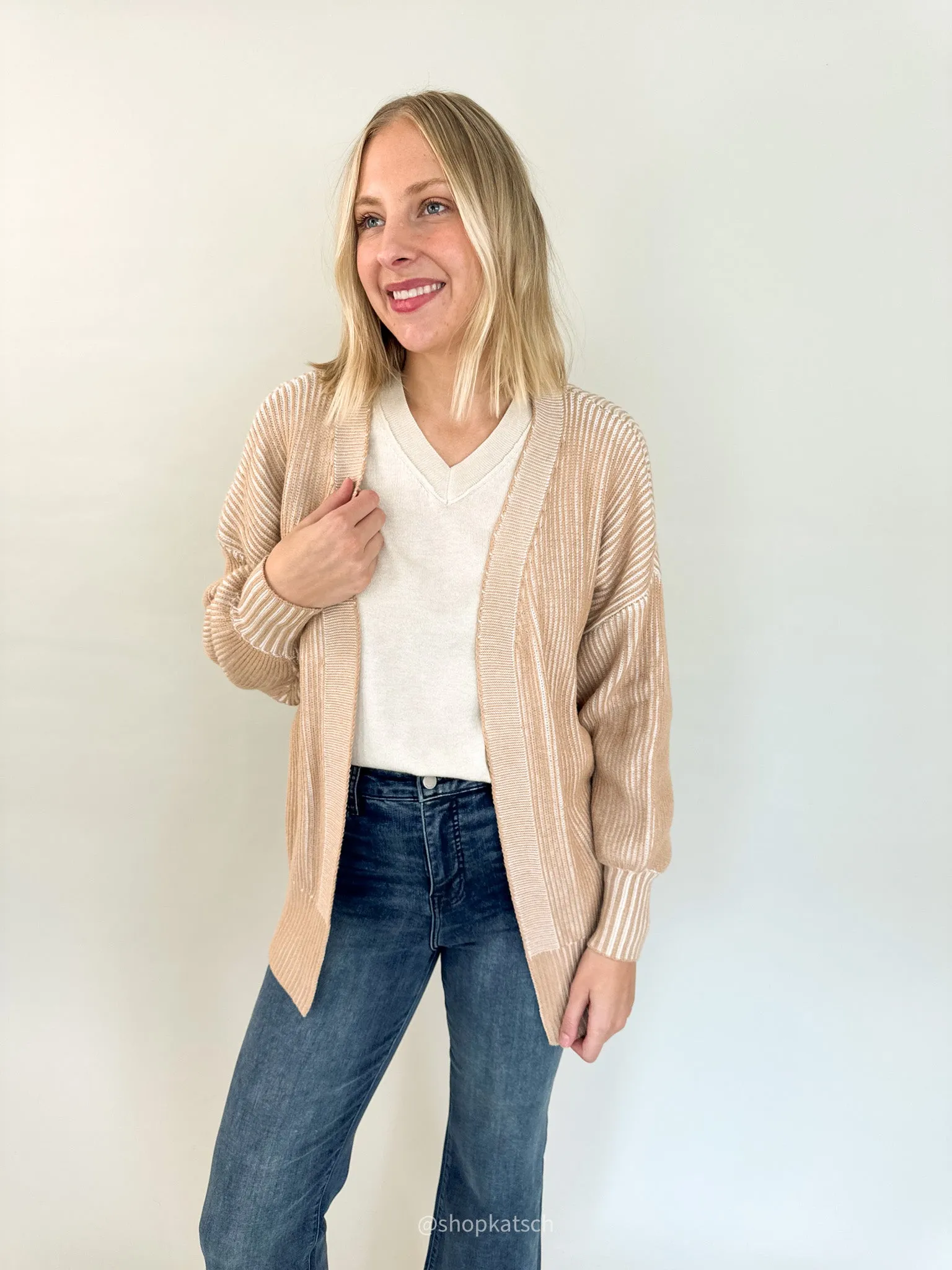 Gloria Ribbed Cardigan