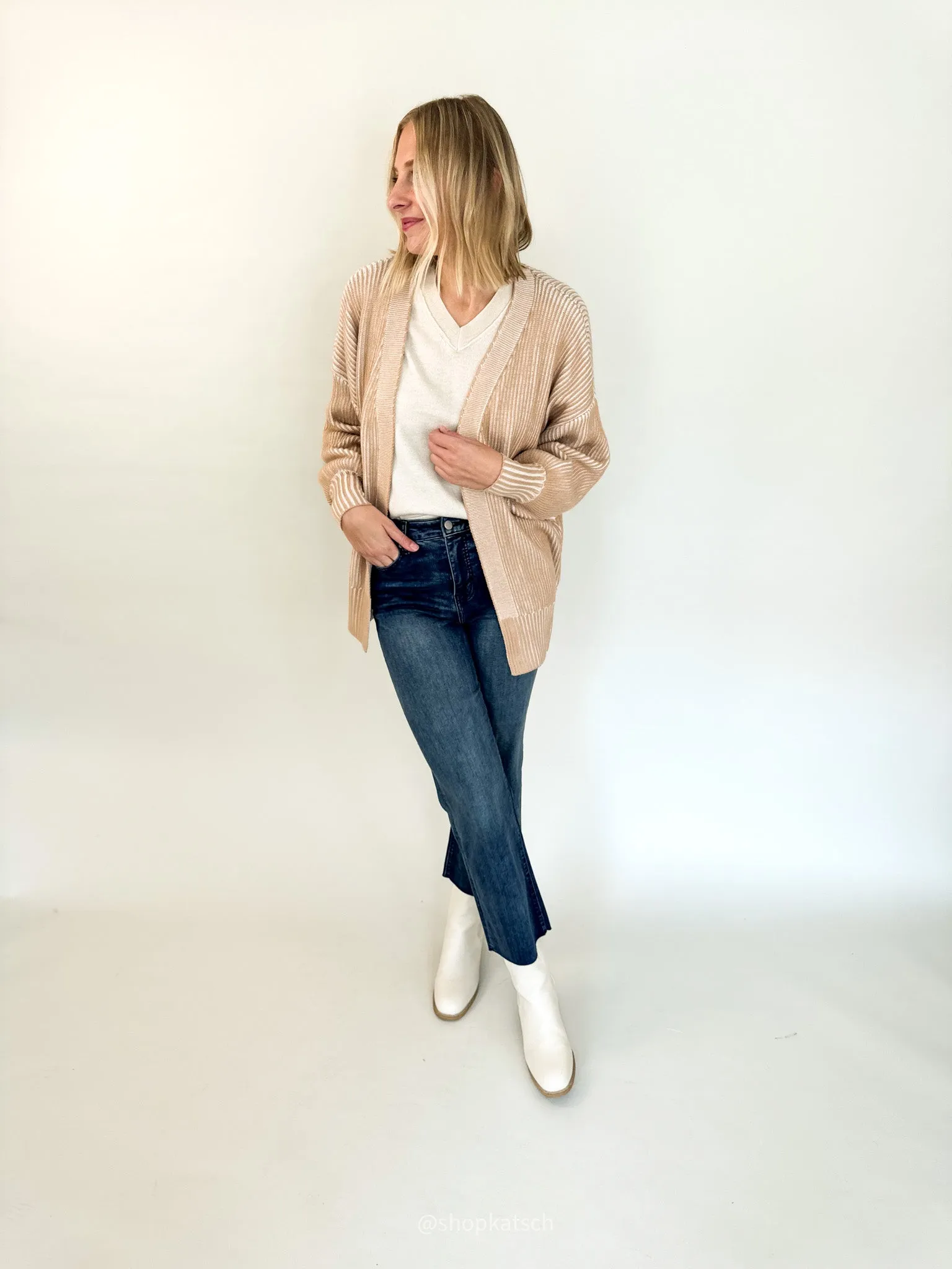 Gloria Ribbed Cardigan