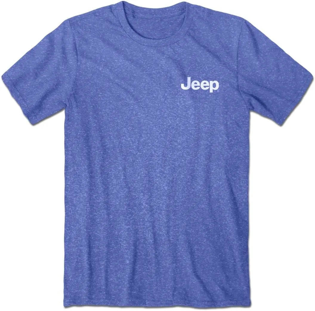 Jeep - Nature Squatch T-Shirt, Gray | Sasquatch Explore Nature Design | 50% Cotton / 50% Polyester