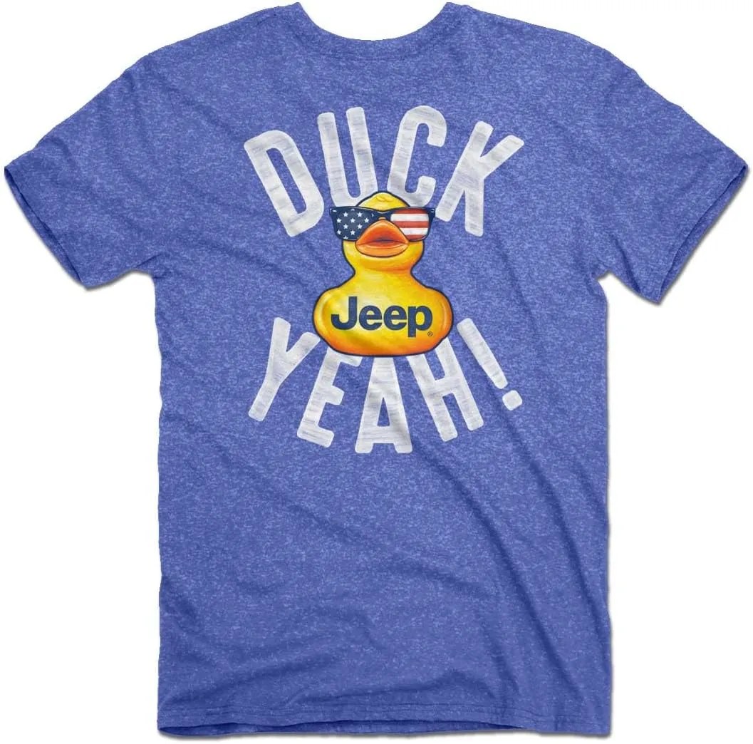 Jeep - Nature Squatch T-Shirt, Gray | Sasquatch Explore Nature Design | 50% Cotton / 50% Polyester