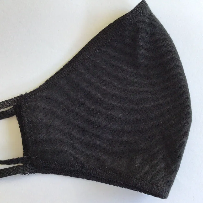 Mask | Oval | Black | M-L | 2-Layers | Soft Cotton