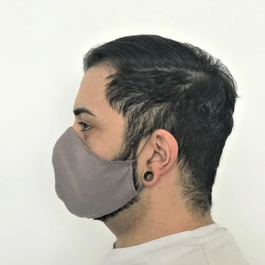 Mask | Oval | Grey | S-M | 2-Layers | Soft Cotton
