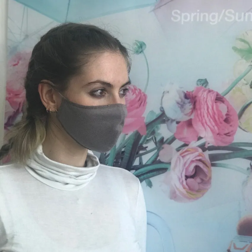 Mask | Oval | Grey | S-M | 2-Layers | Soft Cotton