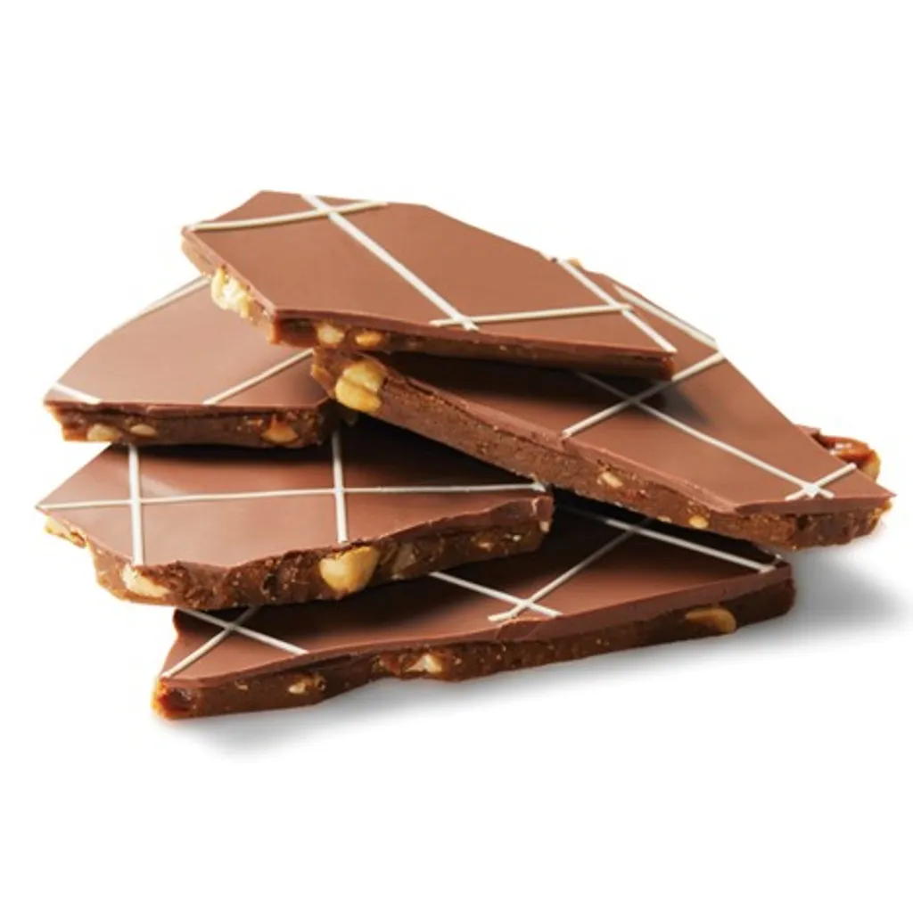 MILK CHOCOLATE TOFFEE BARK. 8OZ. 