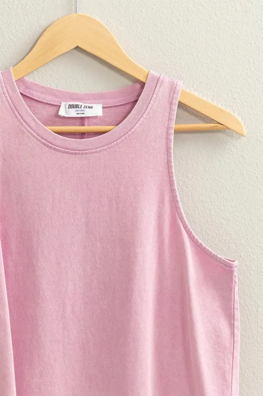 Mineral Washed Sleeveless Top