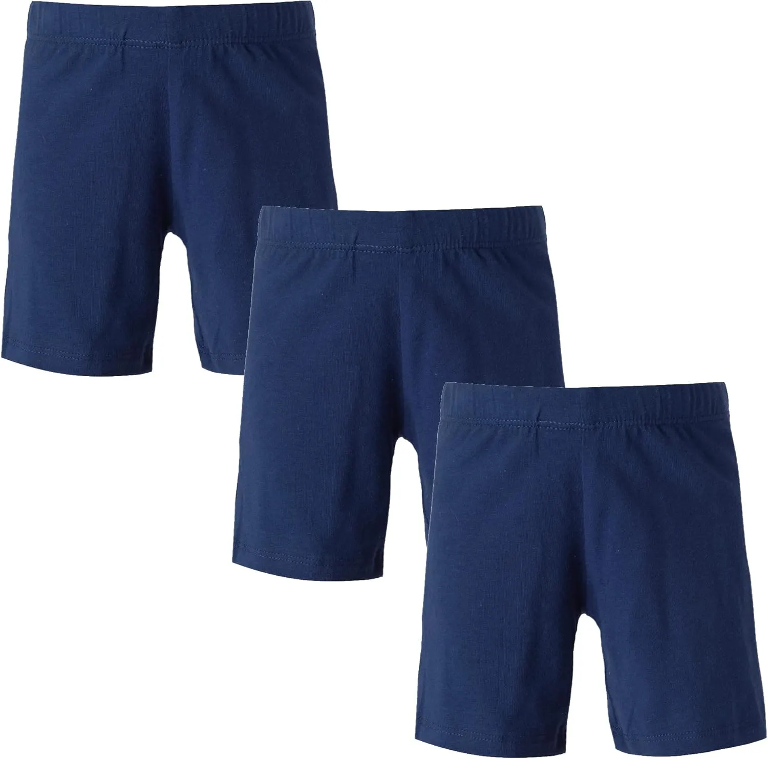 MY WAY Toddlers & Girls Bike Shorts Cotton & Spandex — Biker Shorts for Under Dresses, Cartwheel & Dance - 3 Pack Sizes 2T-16