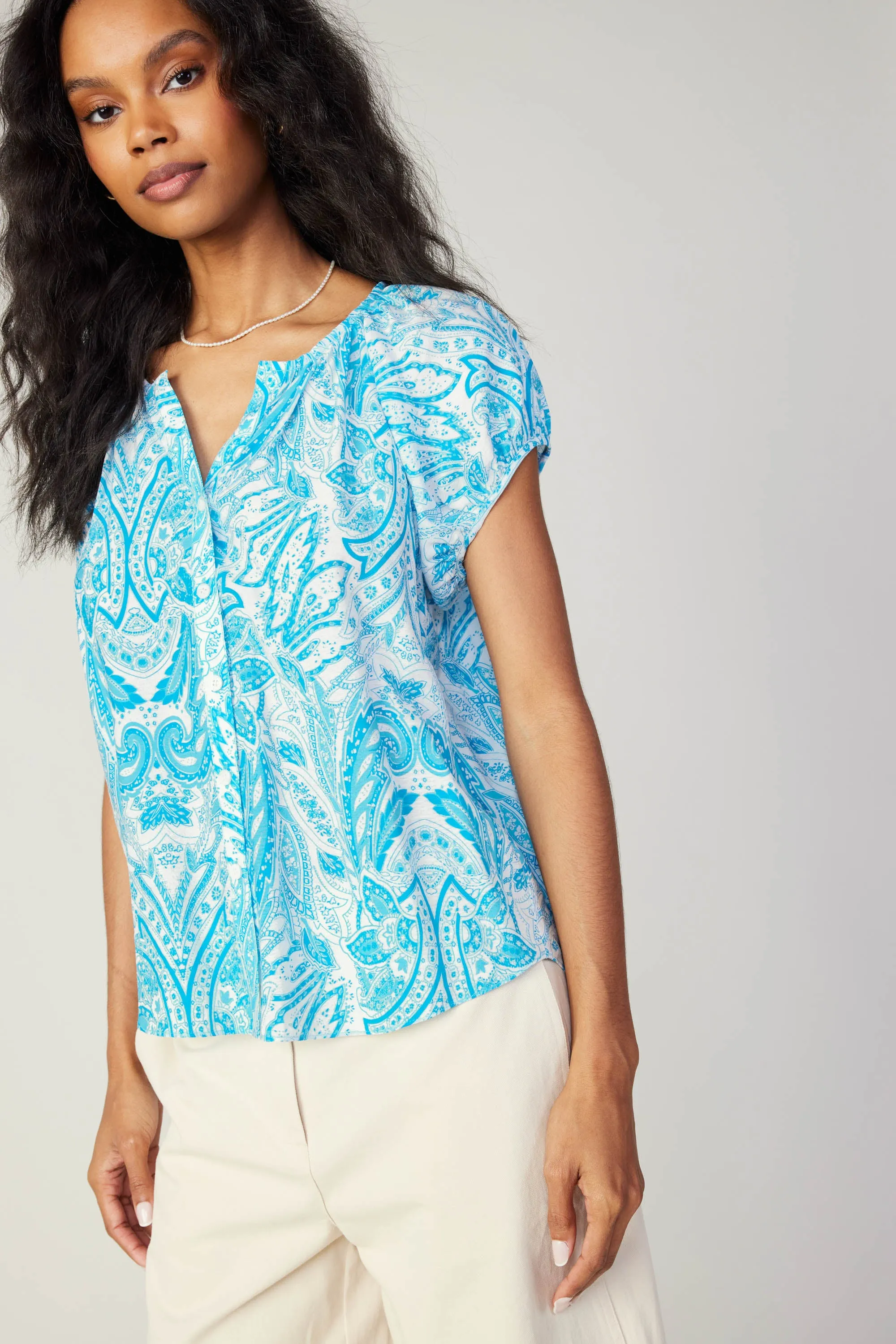 Paisley Printed Blouse
