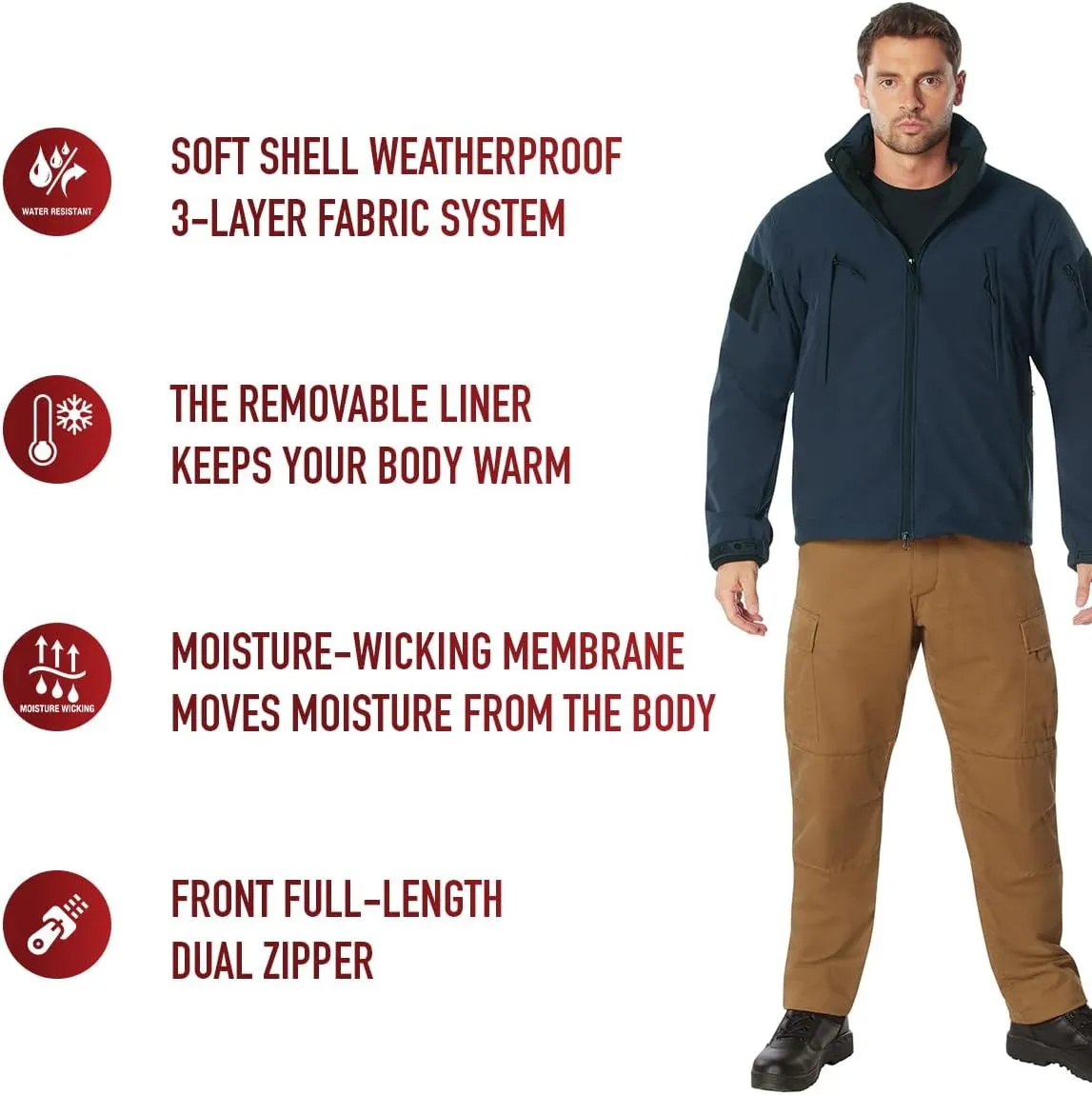 Rothco 3-in-1 Spec Ops Soft Shell Jacket - Ultimate Weather Defense with Removable Fleece Liner
