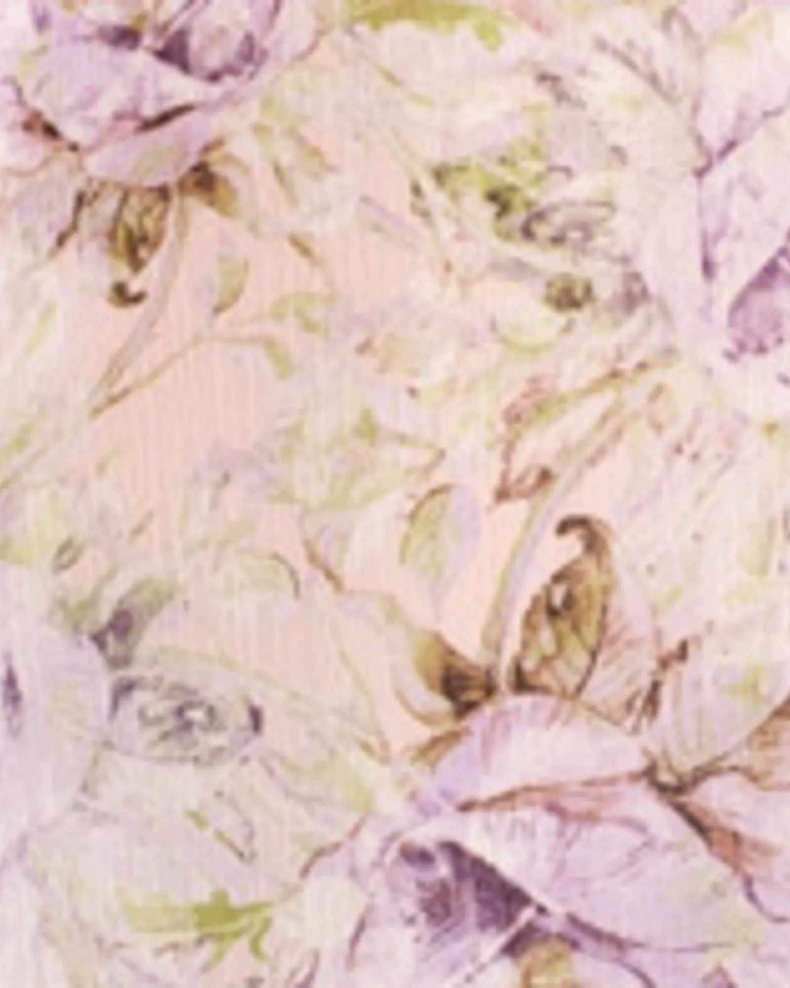 Ruth V-Neck Floral Blouse | Peach / Lilac