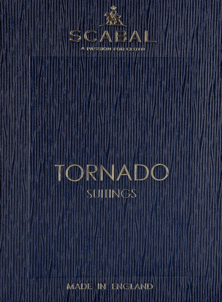 Scabal Tornado Stripes Dark Gray Wool Jacket