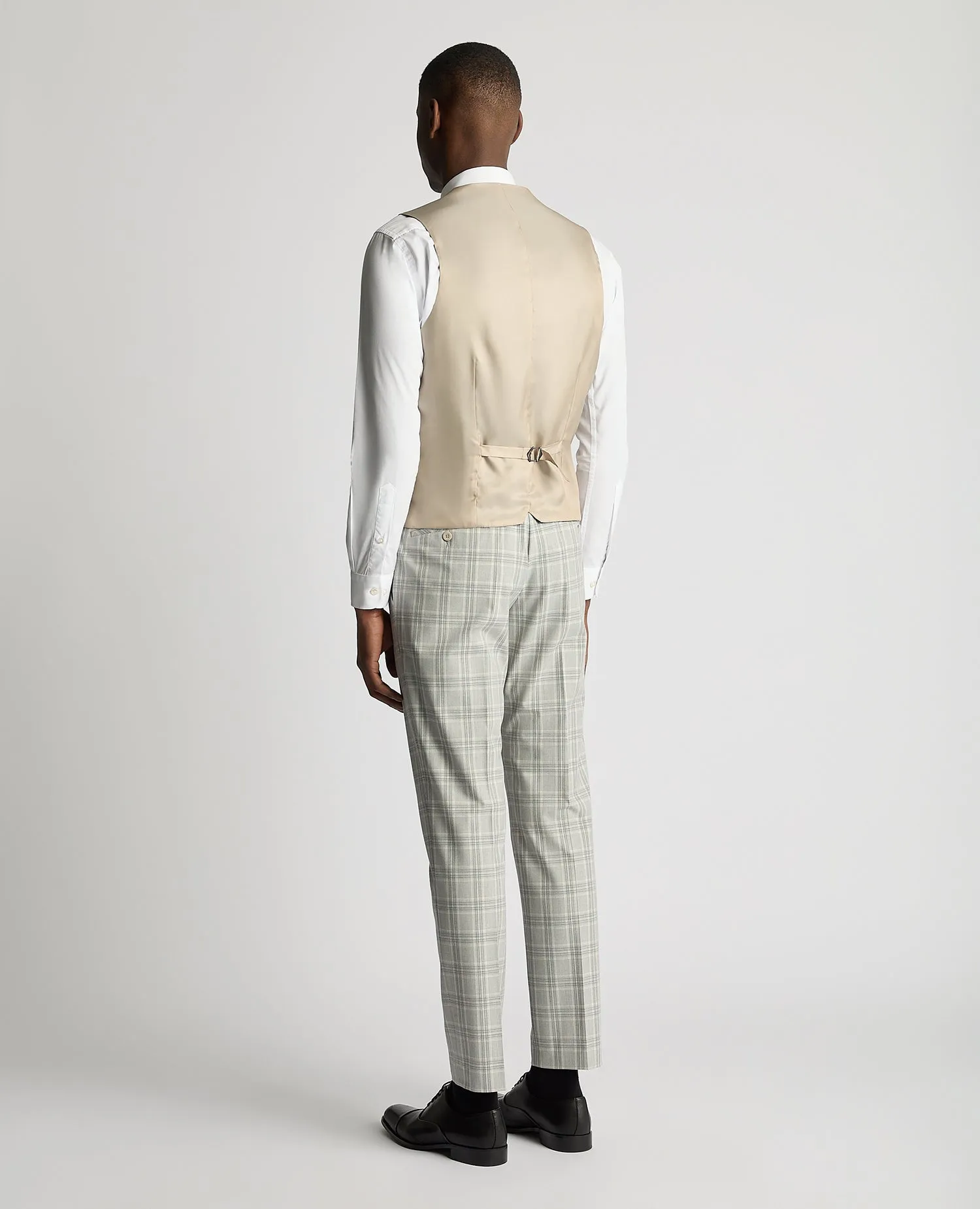 Slim Fit Checked Waistcoat