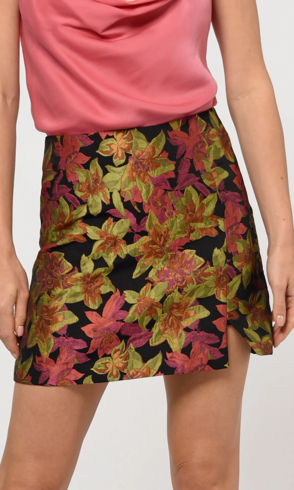 Tania Jacquard Mini Skirt