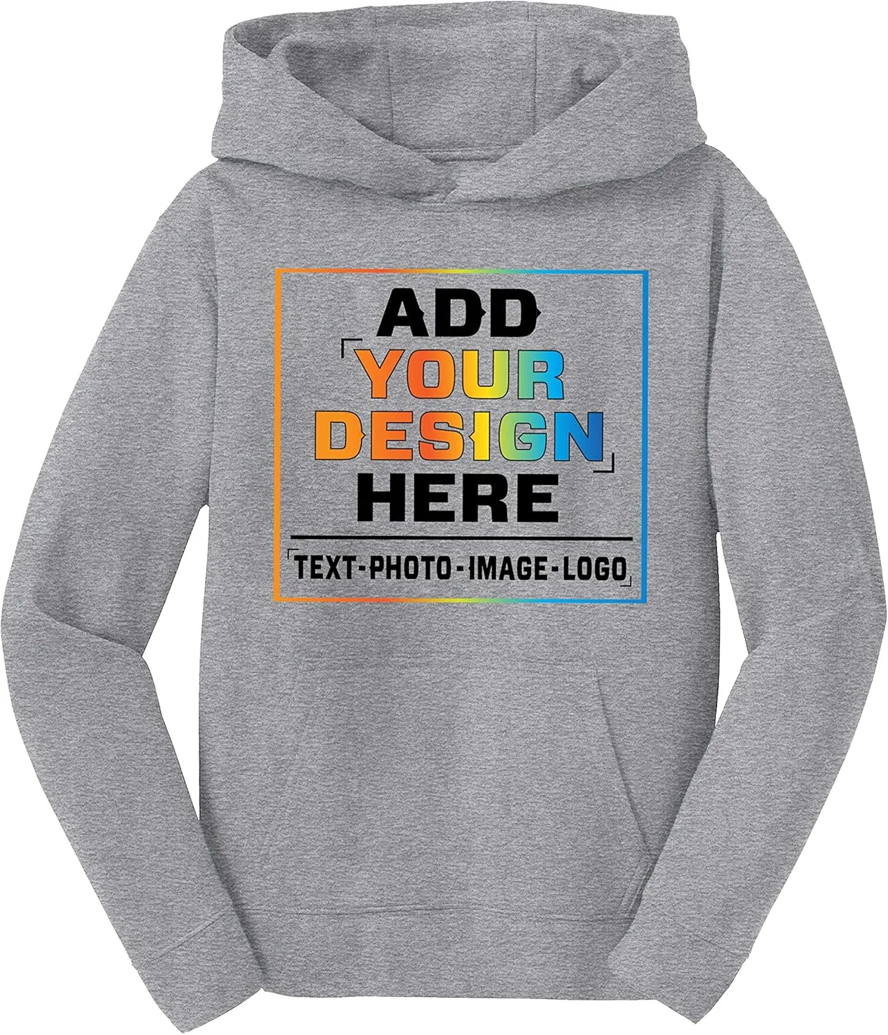 TEEAMORE Custom Hoodies for Youth Design Your Own Personalized Youth Hoodie