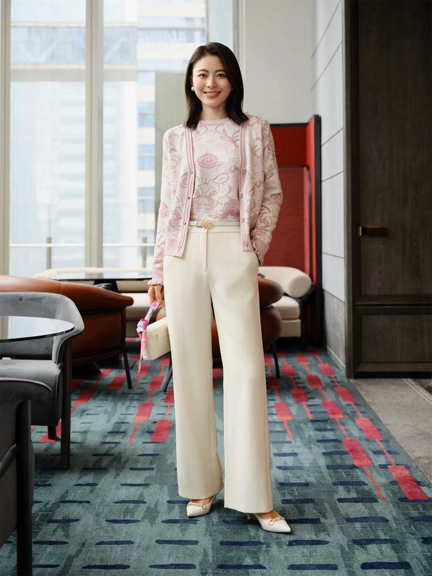 YAYING Silk and Wool Knit Cardigan