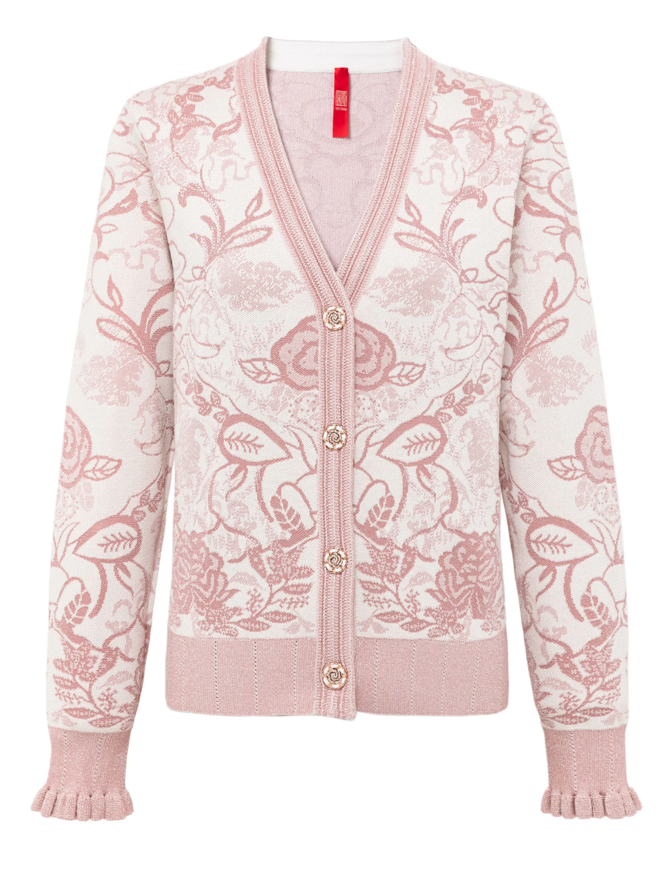 YAYING Silk and Wool Knit Cardigan
